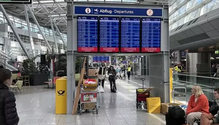 Almanya’da pilotların grevi ulaşımı kilitledi! 800 uçuş iptal edildi
